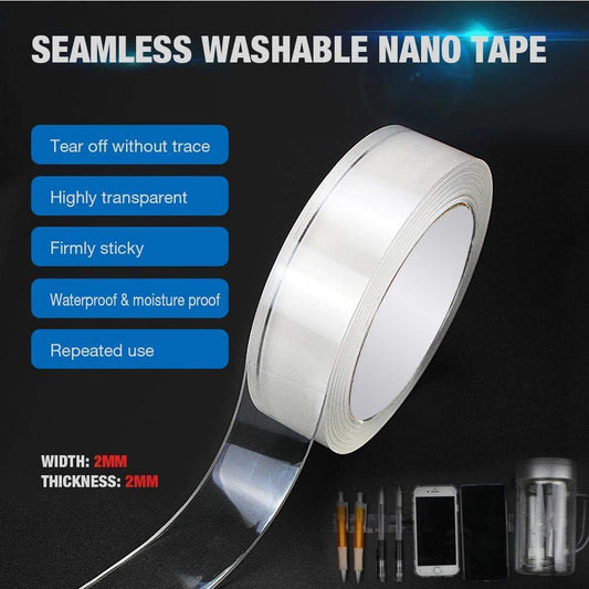 Multi-Use Double Sided Nano Adhesive Tape β 5M Strong & Washable