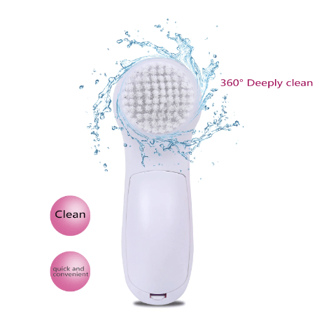 5 in 1 Electric Face Cleaning Brush Wash Face Machine Skin Pore Cleaner Body Cleansing Massage Mini Massager Brush