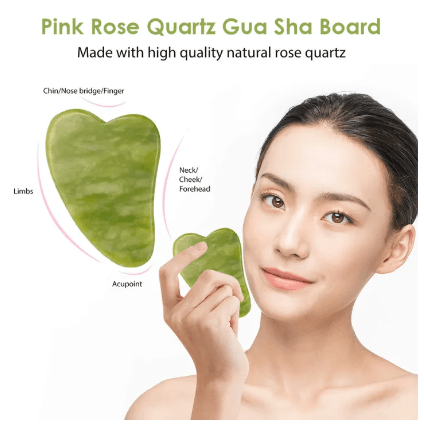 Real Stone Jade Roller and Gua Sha