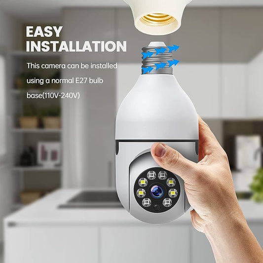 360° Smart WiFi Bulb Security Camera