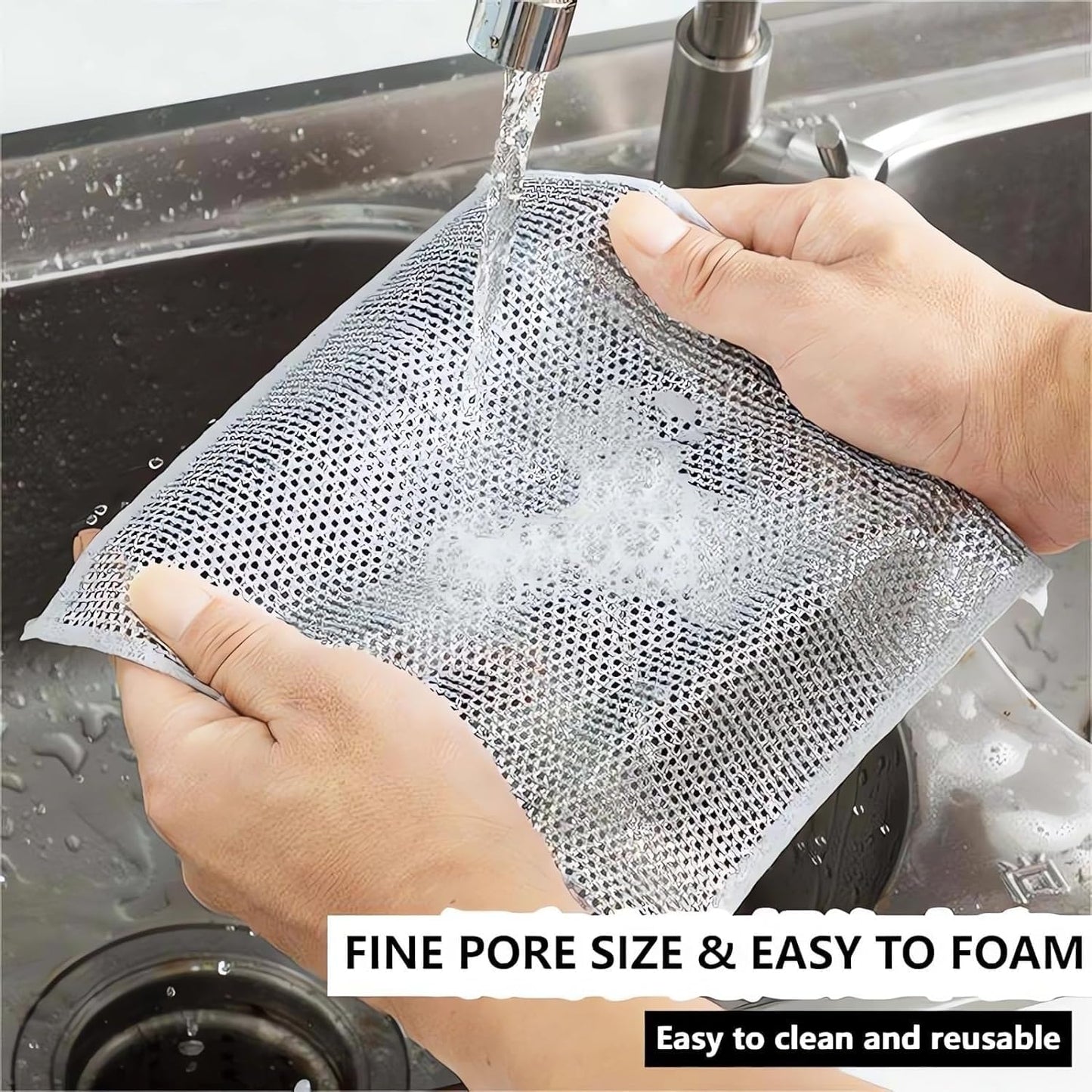 Multipurpose Net Wire Dish Cleaning🔥(PACK OF 12)🔥