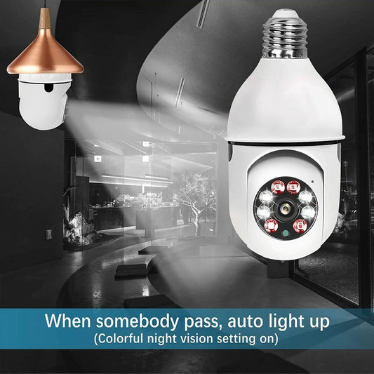 360° Smart WiFi Bulb Security Camera