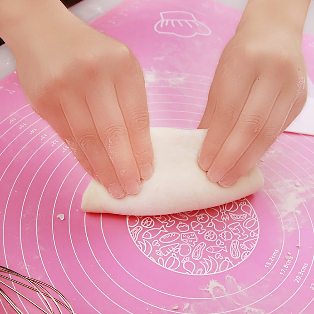 "Non-Stick Silicone Dough & Baking Mat – Perfect for Rolling, Kneading & Baking!"