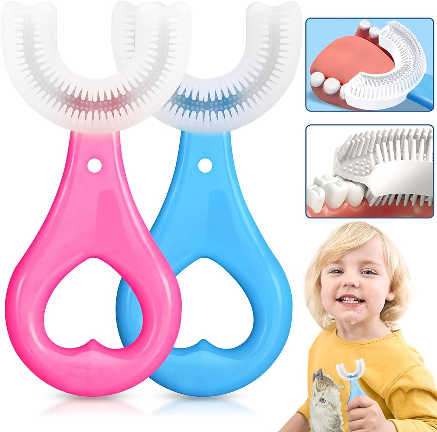 Pack of 2 Pieces U Shape Baby Brush