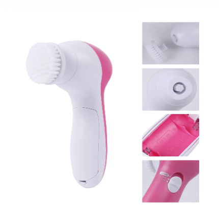 5 in 1 Electric Face Cleaning Brush Wash Face Machine Skin Pore Cleaner Body Cleansing Massage Mini Massager Brush